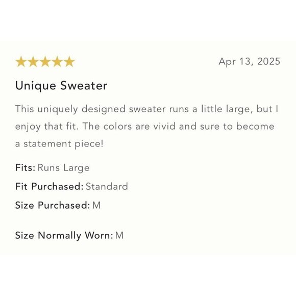 NWT Size L - Anthropologie Oversized Graphic Monogram Sweater (NWT US$ 158) - Picture 9 of 16